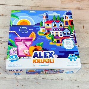 Alex Krugli: Summer Vibes 1000 Piece Puzzle Completed Size 26.75” x 18.26”